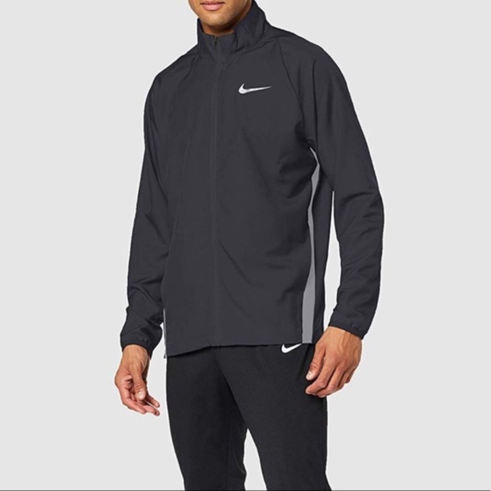 NIKE Dri Fit Team Woven Black Training Jacket 928010-010 - Small
